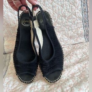 2/$20 ❤️ Vidoretta Sling-back Espadrille Wedge Sandals Size 37 EU (6.5/7 US)
